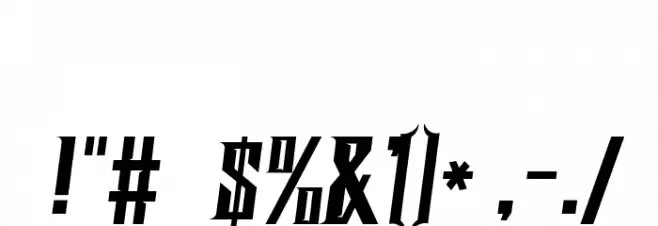 Screter Font OTHER CHARS