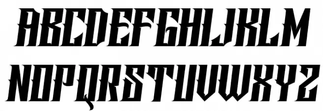 Screter Schriftart Groß