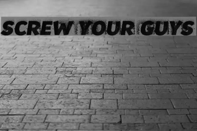 Screw your guys! Font examples