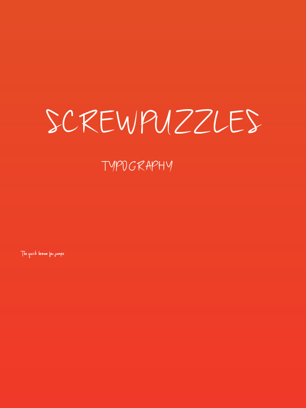 ScrewPuzzles Poster