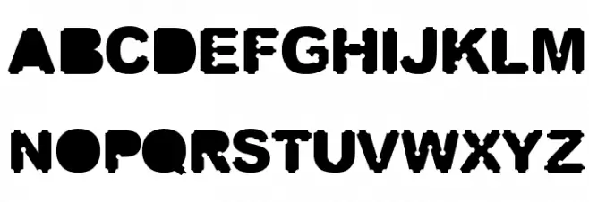 Screwdriver Font Litere mari
