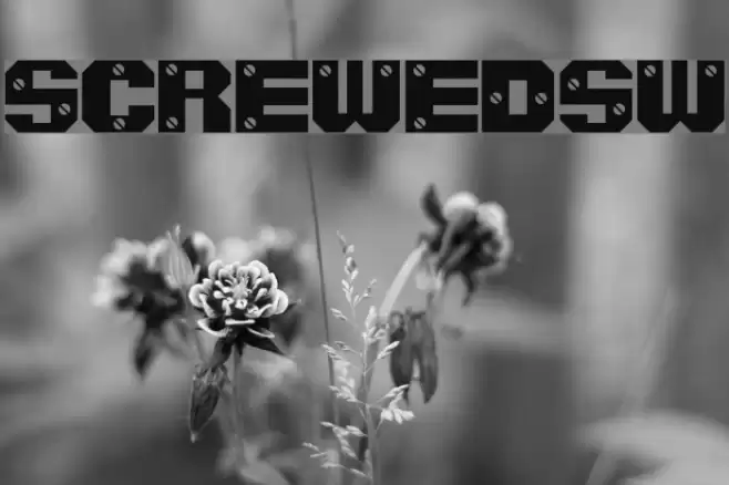 ScrewedSW फ़ॉन्ट examples