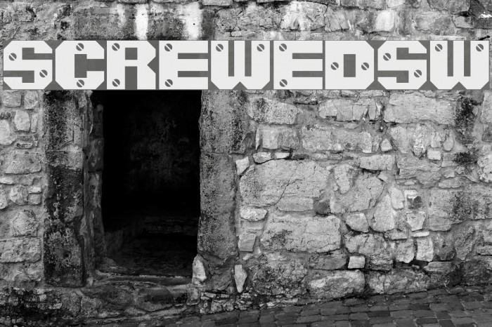 ScrewedSW Font examples