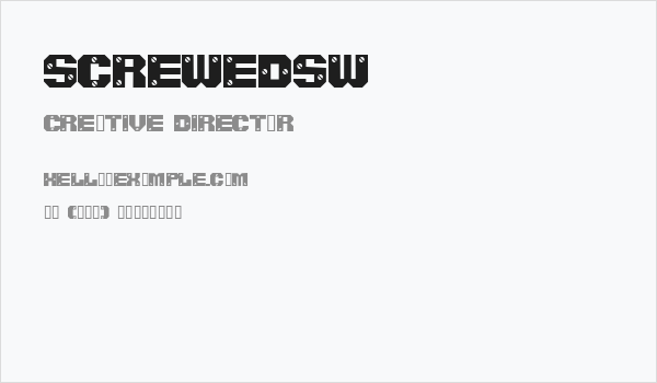 ScrewedSW Business Card