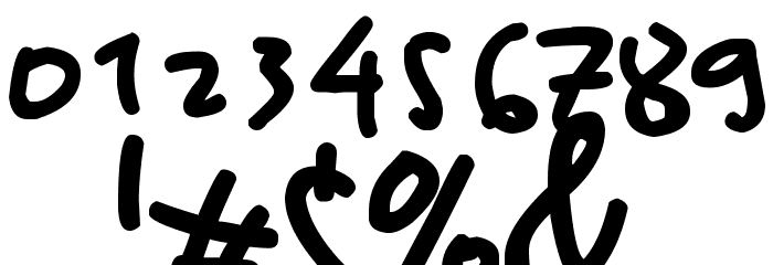 Scribble Child Font OTHER CHARS
