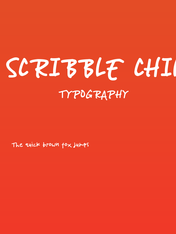 Scribble Child Poster