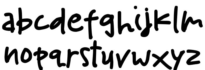 Scribble Child Font LOWERCASE