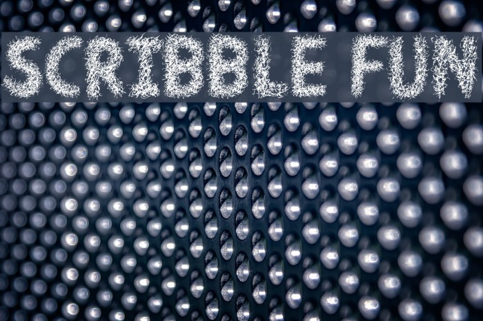 Scribble Fun Font examples