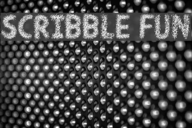 Scribble Fun Font examples