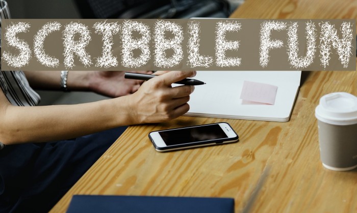 Scribble Fun Font examples