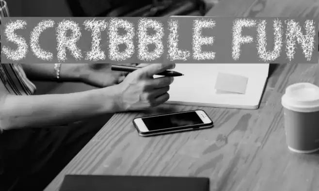 Scribble Fun Font examples