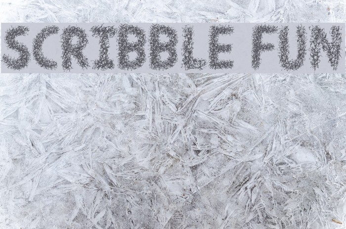 Scribble Fun Font examples