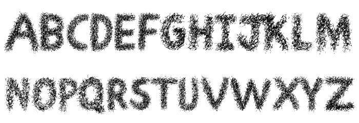 Scribble Fun Font LOWERCASE