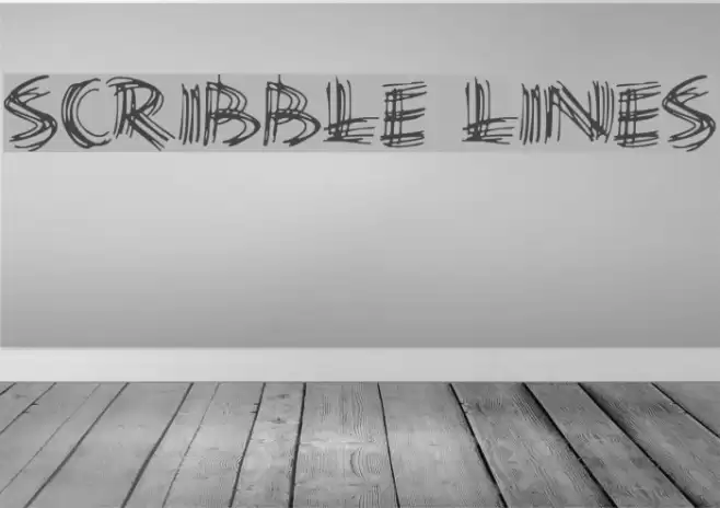 Scribble Lines Font examples