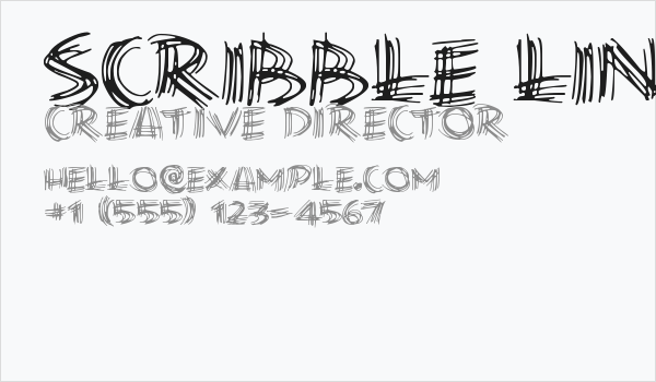 Scribble Lines Business Card