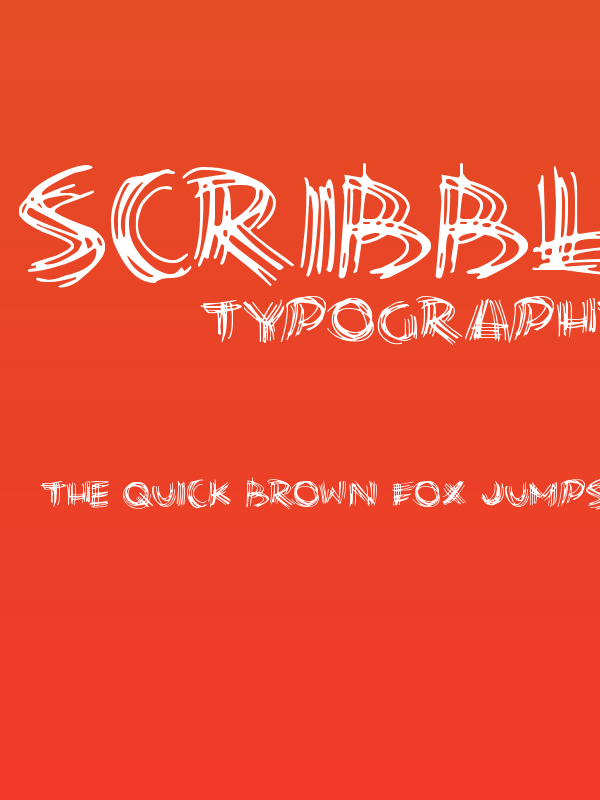 Scribble Lines Poster