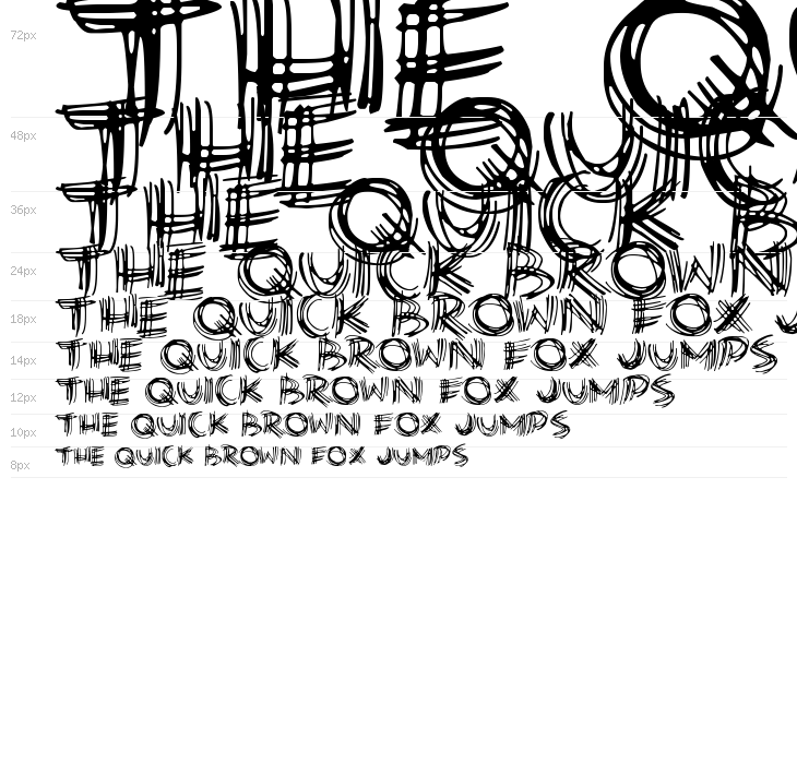 Scribble Lines Waterfall