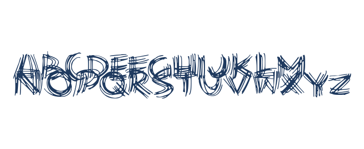 Scribble Lines Lowercase