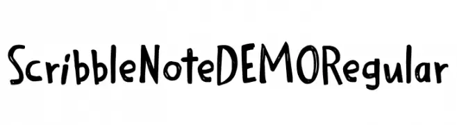 Scribble Note DEMO Regular  Frei Schriftart Herunterladen