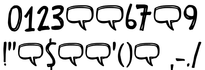Scribble Note DEMO Regular Font OTHER CHARS