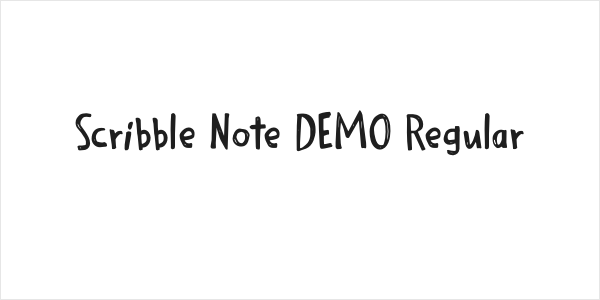Scribble Note DEMO Regular Logo