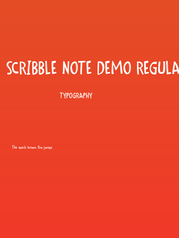 Scribble Note DEMO Regular Poster