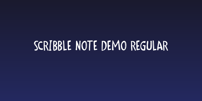 Scribble Note DEMO Regular Social Header