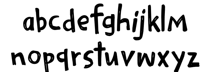 Scribble Note DEMO Regular Font LOWERCASE