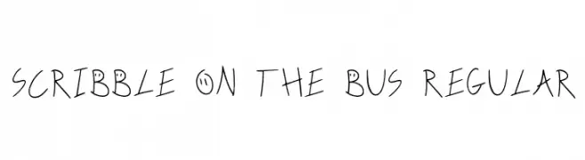 Scribble On The Bus Regular  تنزيل الخطوط