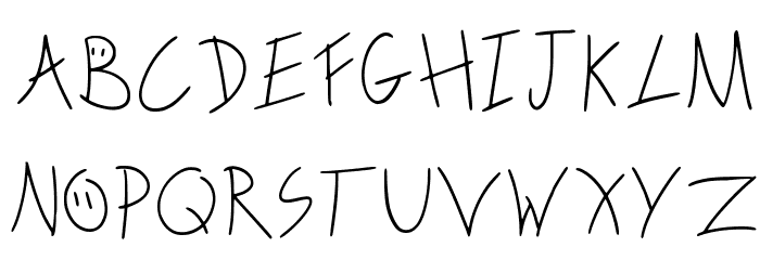 Scribble On The Bus Regular Font LOWERCASE