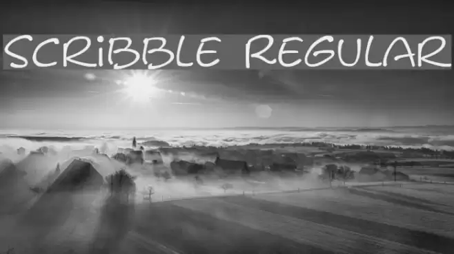 Scribble Regular Font examples