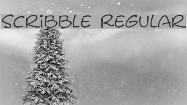Scribble Regular Font examples