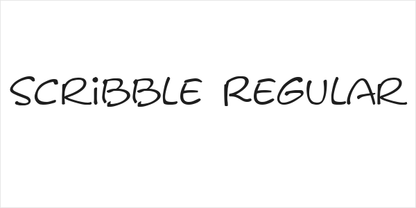 Scribble Regular Logo