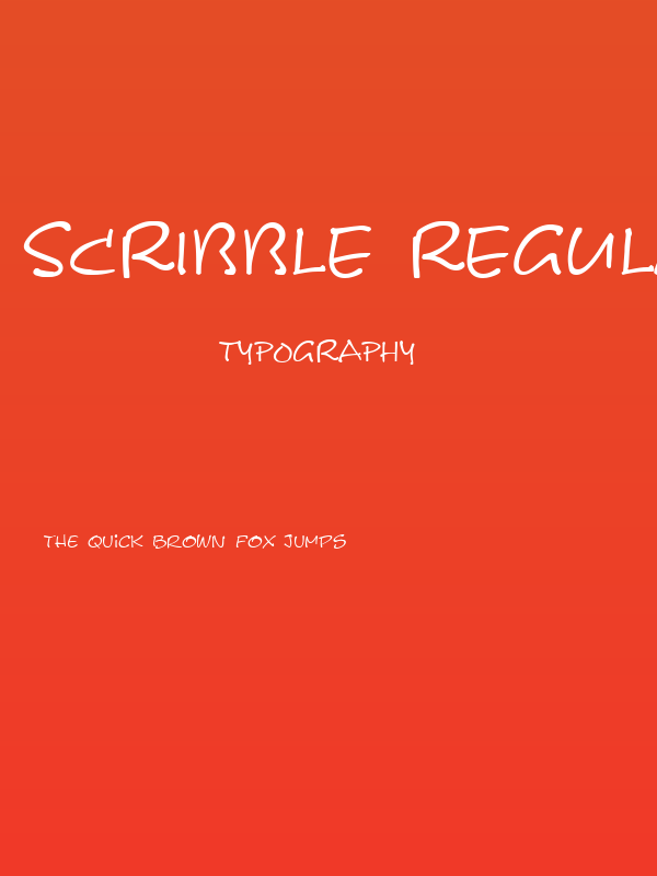 Scribble Regular Poster