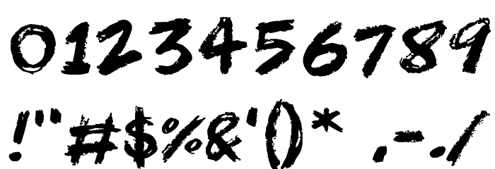 Scribble Scrawl Font OTHER CHARS