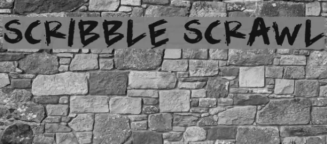 Scribble Scrawl Font examples