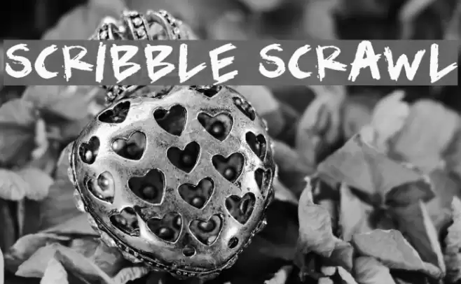Scribble Scrawl Font examples