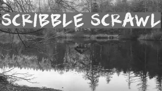 Scribble Scrawl Font examples