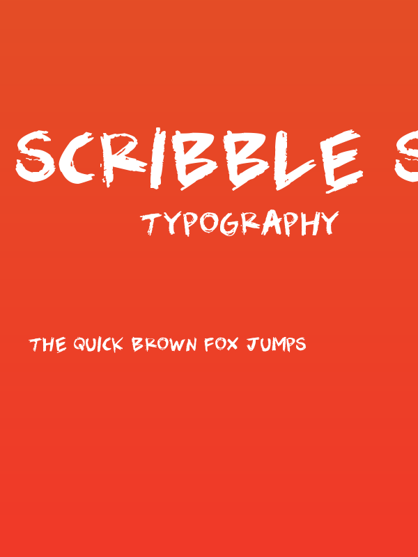 Scribble Scrawl Poster