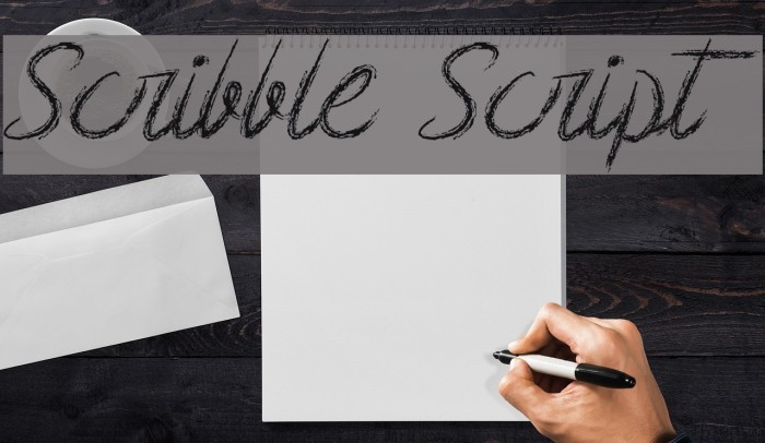 Scribble Script Font examples