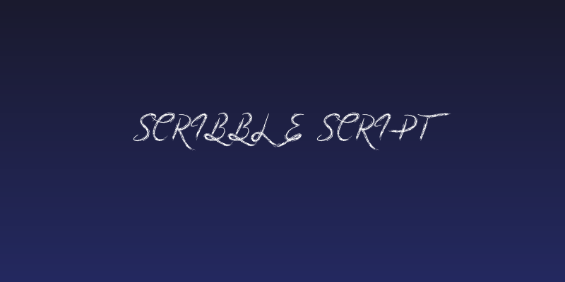 Scribble Script Social Header