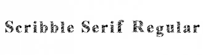 Scribble Serif Regular  नि: शुल्क फ़ॉन्ट्स डाउनलोड