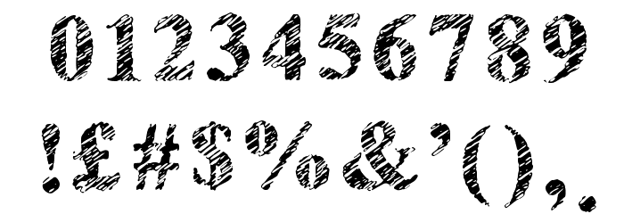 Scribble Serif Regular Font OTHER CHARS