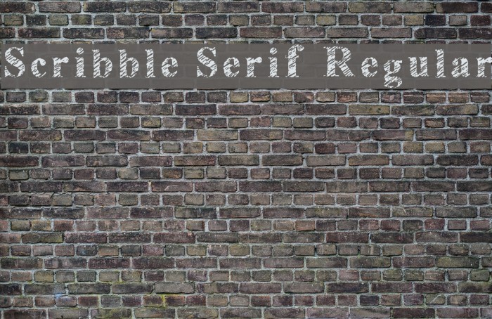 Scribble Serif Regular Font examples