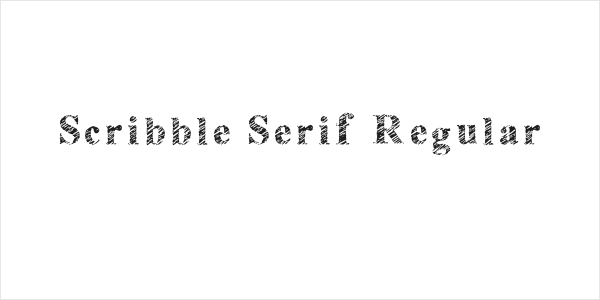 Scribble Serif Regular Logo