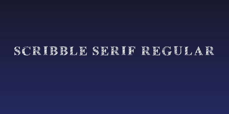 Scribble Serif Regular Social Header