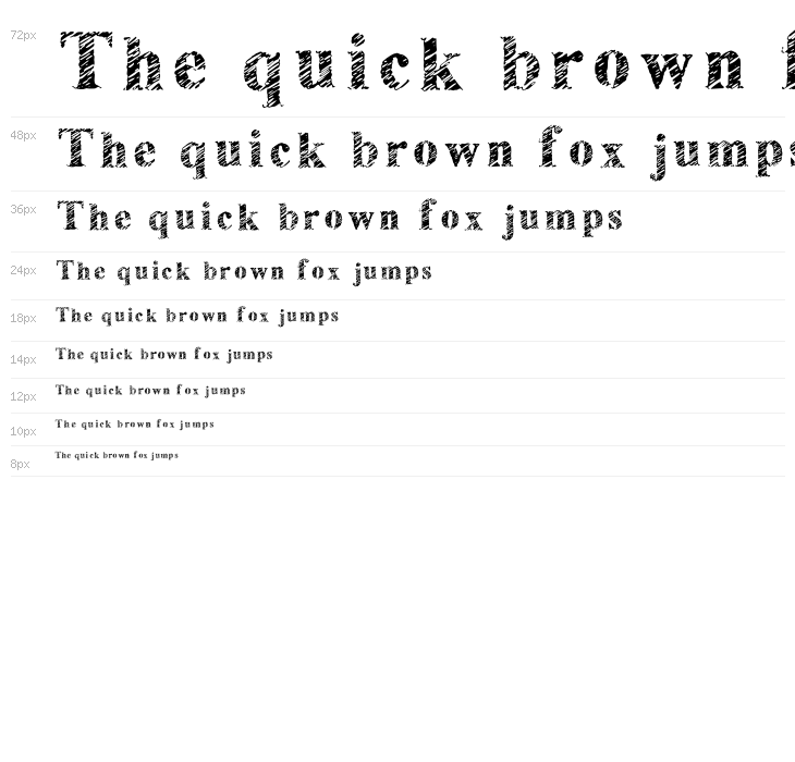 Scribble Serif Regular Waterfall