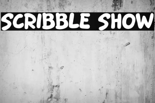 Scribble Show फ़ॉन्ट examples