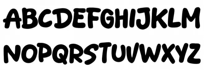 Scribble Show फ़ॉन्ट लोअरकेस