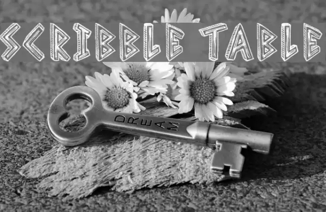 Scribble Table Font examples